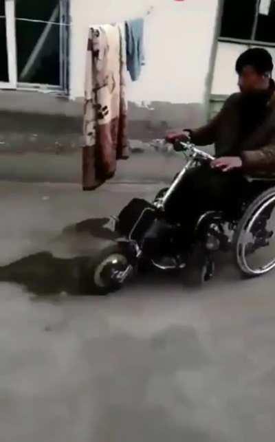 Cool wheelchair attachment
