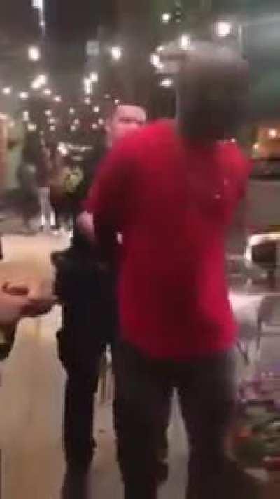 The police handcuffed the wrong man