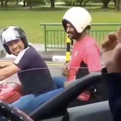 To wear motorbike helmet