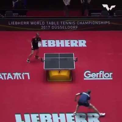 Greatest volley in the history of table tennis