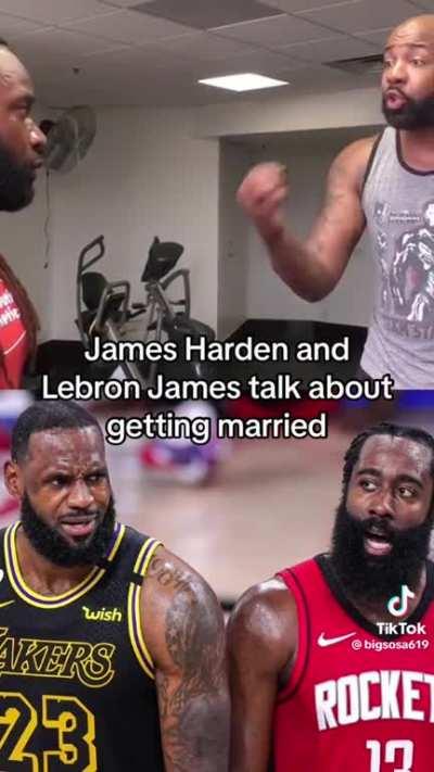 James harden wanting to commit to a beautiful future marriage with Glorious king James ð¥°