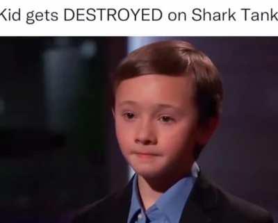 Kid gets roasted on Shark Tank