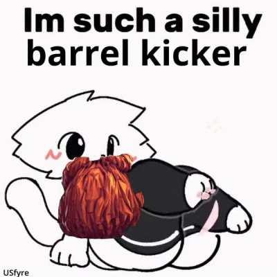 You like kicking barrels don't you?