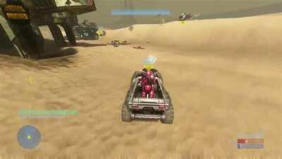 Halo physics are weird... (I'm the gunner, not the driver)