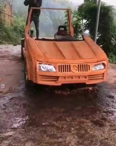 wooden mercedes conversion