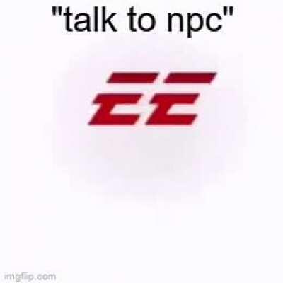 press E to talk to npc