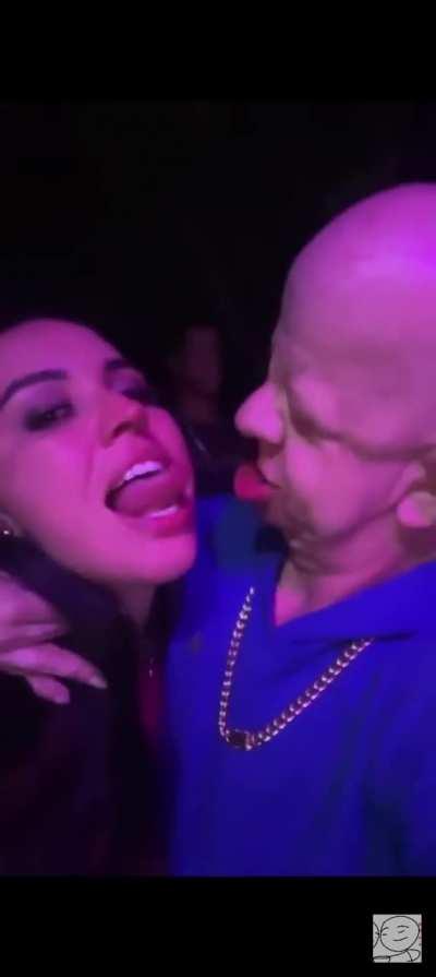 Brazilian dwarf with huge tongue making out with a girl 