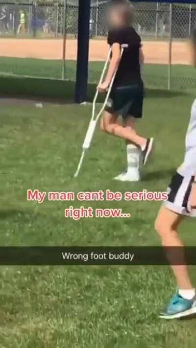 To fake an injury