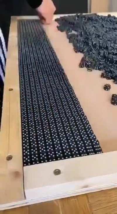 Awesome work consisting of 50,000 dice.