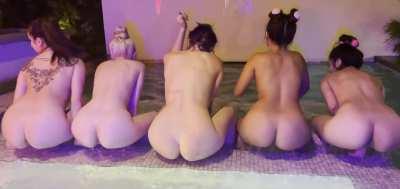 I have a full video of all 5 of us girls fucking in the Jacuzzi! Join my OF to get access babes it's coming soon 💦💦