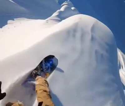 Watch how steep these snowy hills get.