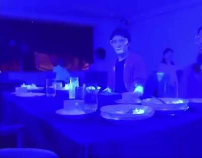 A restaurant in Japan conducted a unique experiment showing how fast a Virus spreads