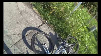 Police officer crashes into cyclist