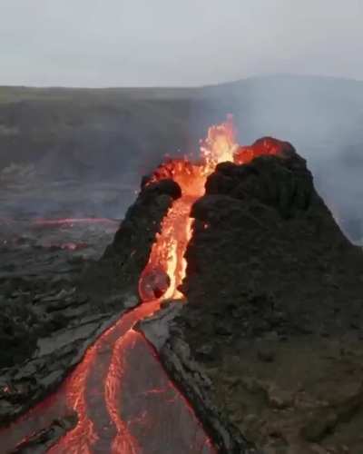 Iceland's volcano has erupted, showcasing nature's raw power and beauty.