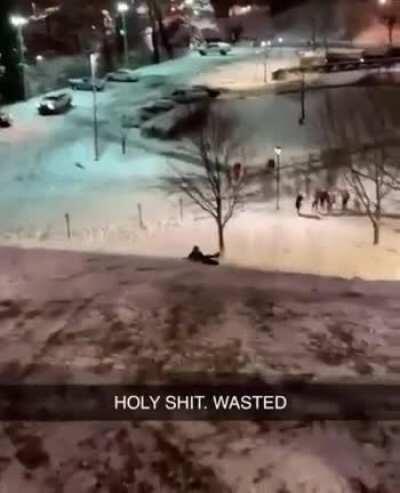 HMFT after I attempt snow stunt