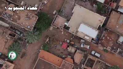 Sudanese Army drone attacks on RSF members