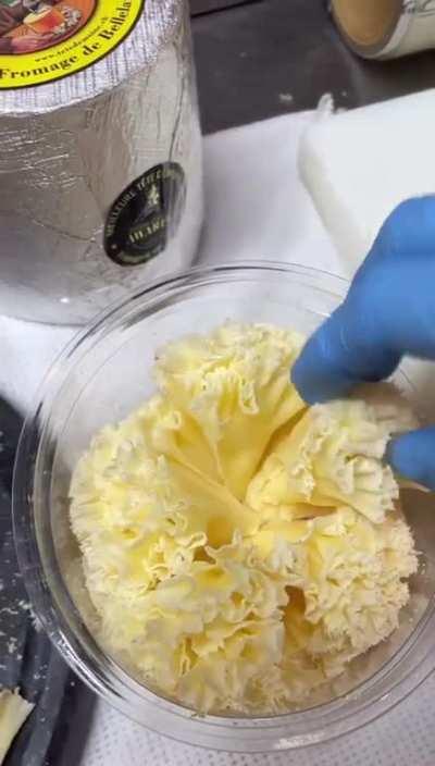 The Way This Cheese Is Shaved