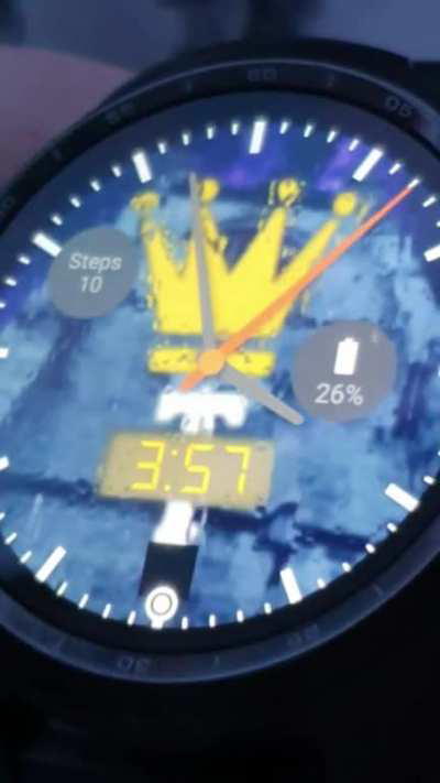 Custom weather animations watch face