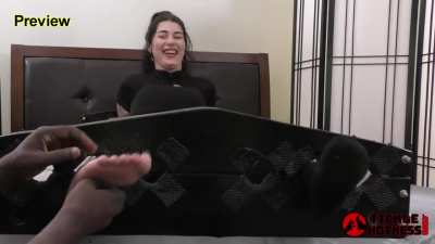 Feet In Stocks Hands Tied Tickling - Part 2 - Mars Monroe