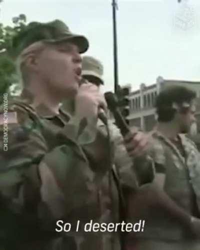 These veterans are throwing their medals to stop this war. They've just wanted to let people know that It was a lie.