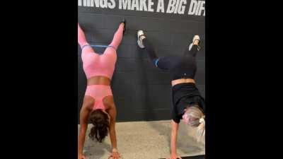 Vanessa Hudgens working hard at the gym