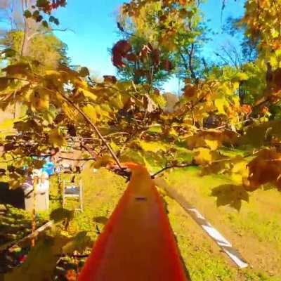 Guy builds insane backyard Hot Wheels track with 30ft gondola