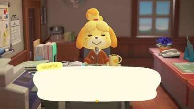 Isabelle being real for 22 seconds straight!