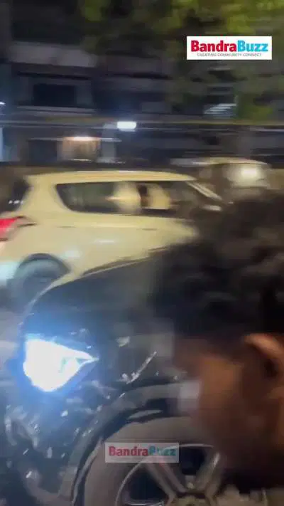 A driver trying to flee after hitting stationery cars and bikes