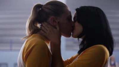 Lili Reinhart And Camila Mendes Kiss Riverdale S01 E01 GIF by Arizona Sweet Tea