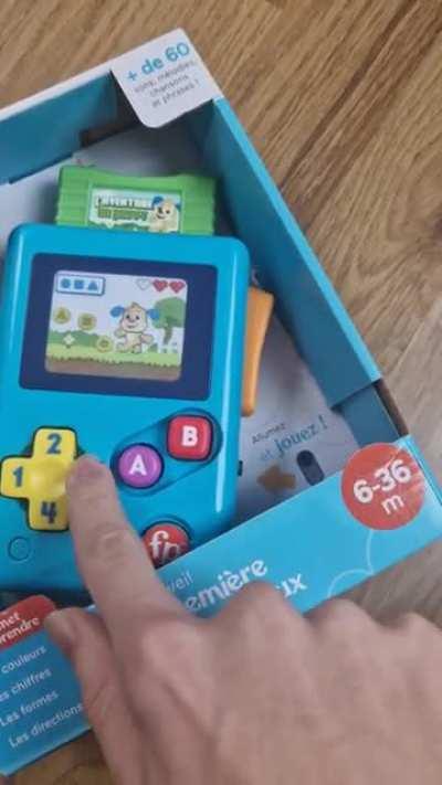 Konami code in this fisher-price toy!