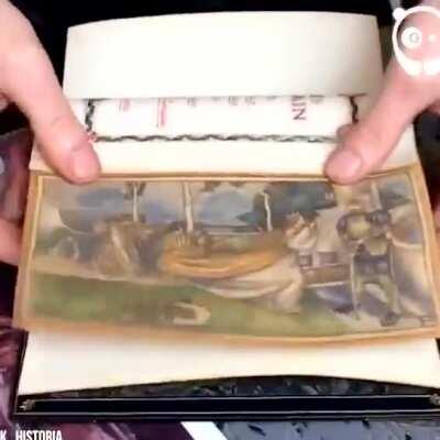 Hidden fore-edge artwork in old books