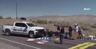 And then after blocking the highway for hours the environmental protesters of fossil fuels got into their cars and drove home.