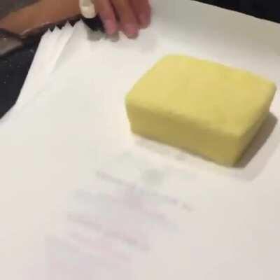 Shaping & wrapping the butter