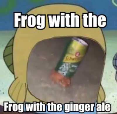 Frog with the Ginger Ale