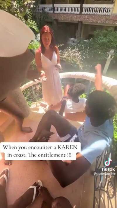 Karen in kenya being karen. 