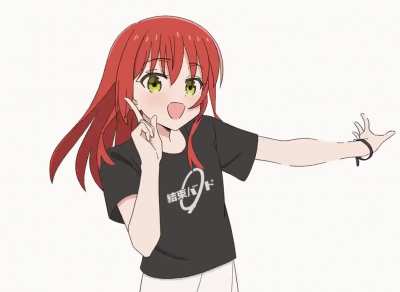 Kita doing the Ruby pose from Oshi no Ko