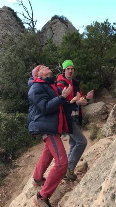 Exchanging beta with Adam Ondra