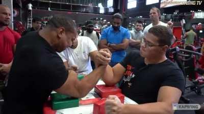 20 year-old Arm Wrestling Champion, Aleksandr &quot;SCHOOLBOY&quot; Beziazykov!