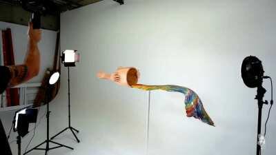 Don't know if this has been posted before or not: Bobby Duke's art piece (100+hs of work) falls of a pedestal in the middle of its own photoshoot