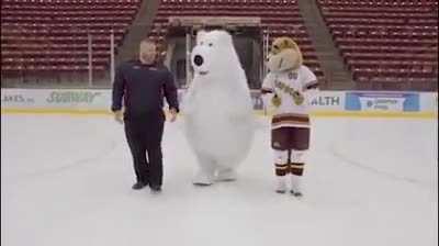 Trying to film a commercial in an ice rink