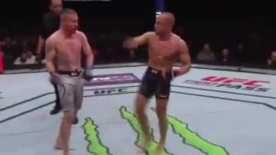 Justin Gaethje's only takedown attempt in the UFC.