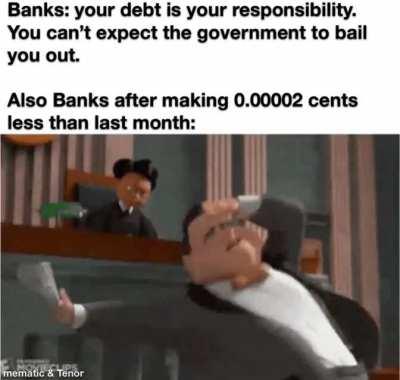 I hate big banks I cannot lie...