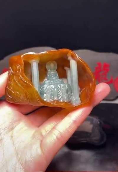 Craving a Buddha statue out of Jade