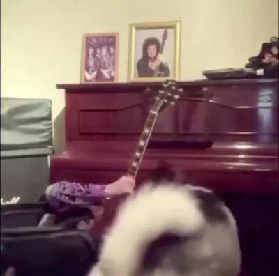 To play the guitar