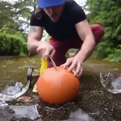 Working through a multi-layered balloon