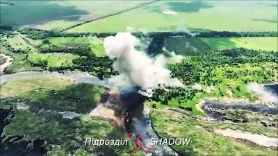 Large cache of BM21 Grad rockets destroyed. Ukraine 2023