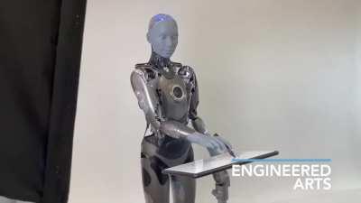 World's most advanced humanoid robot, Ameca, draws a cat Ameca has added a new skill to their skillset. Engineered Arts, a company that designs, engineers, and manufactures humanoid robots, which is also behind Ameca, has now given Ameca the power to imag