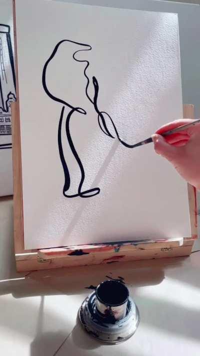 Single line painting