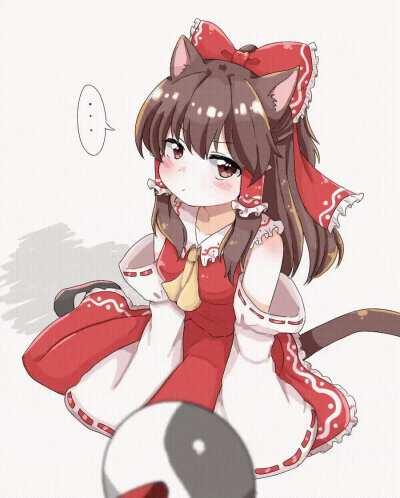 Neko Miko Reimu [by @___T_A_N_I___]