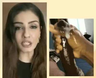 Raveena Tandon desperate to swallow the black load of her bully. Follow r/indiansplitscreen for more content